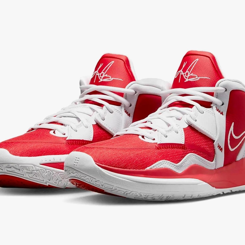 Nike Red and White Basketball Shoes 7.5 woman